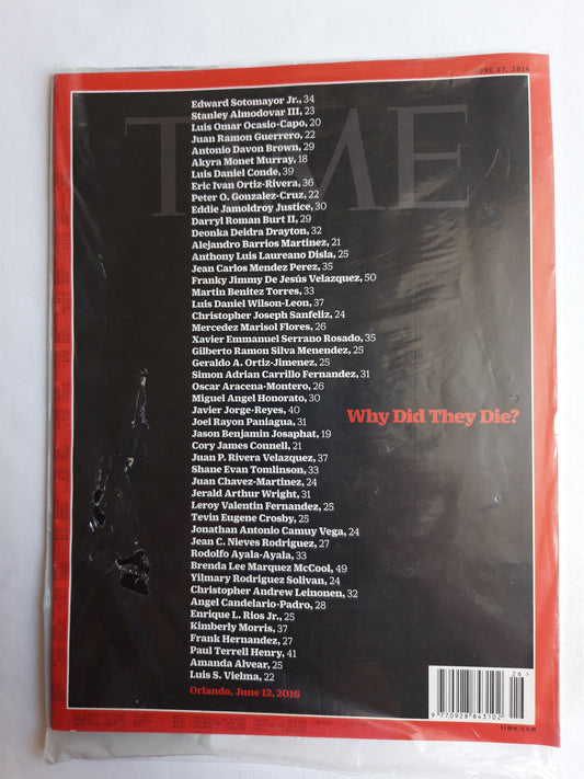 Time magazine Why Did They Die? 27.06.2016 Juni 2016 OVP