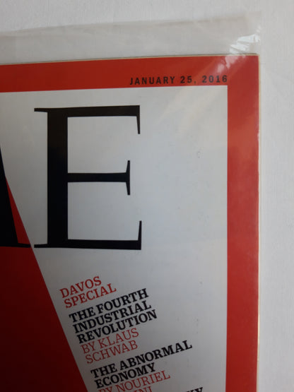 Time magazine The next recession & Where to hide Davos special The fourth industrial revolution by Klaus Schwab Made in China 25.01.2016 Januar 2016 OVP