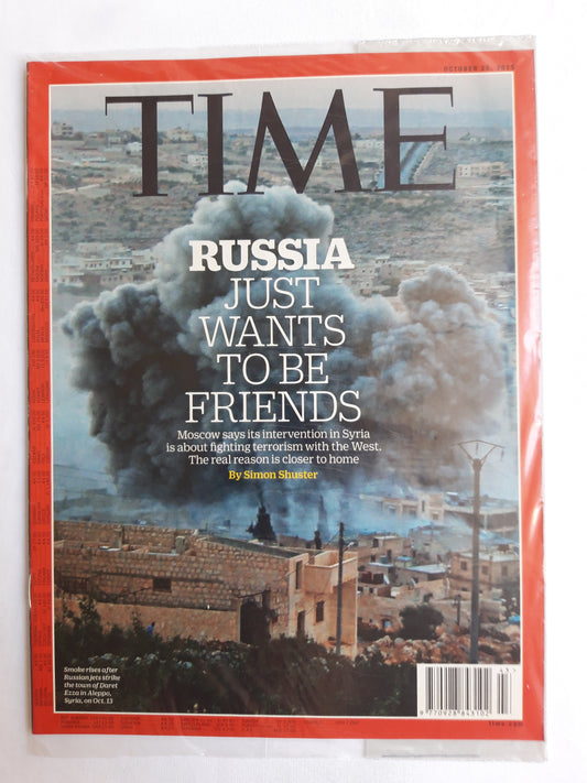 Time magazine Russia just wants to be friends Syria 26.10.2015 Oktober 2015