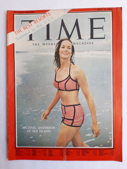 Time magazine Michael Anderson at Sea Island The Best Resorts Summer in the U.S.A. 02.07.1965 July Juli 1965