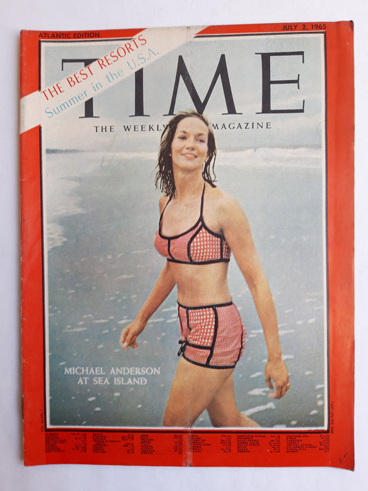 Time magazine Michael Anderson at Sea Island The Best Resorts Summer in the U.S.A. 02.07.1965 July Juli 1965