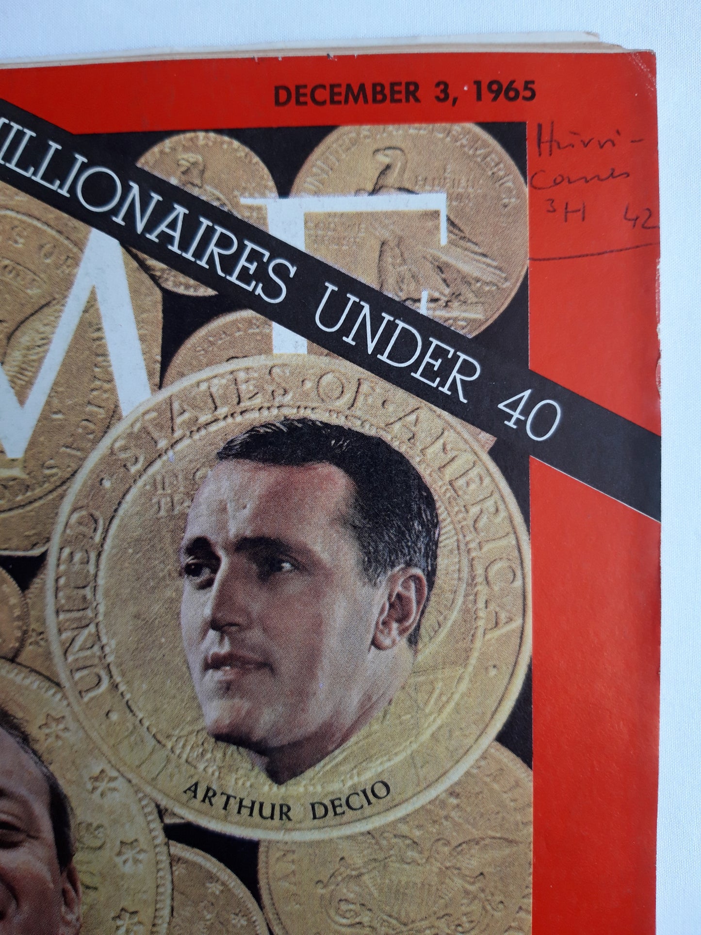 Time magazine Millionaires under 40 Merlyn Mickelson Arthur Decio Harold Prince Charles Bluhdorn Arthur Carlsberg John Diebold 03.12.1965 December Dezember 1965