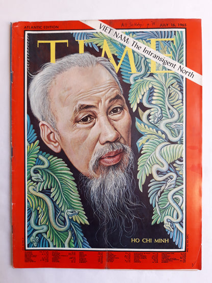 Time magazine Ho Chi Minh Viet Nam: The Intransigent North 16.07.1965 July Juli 1965