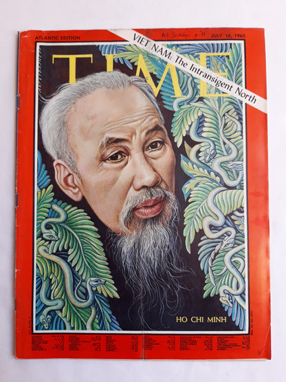 Time magazine Ho Chi Minh Viet Nam: The Intransigent North 16.07.1965 July Juli 1965