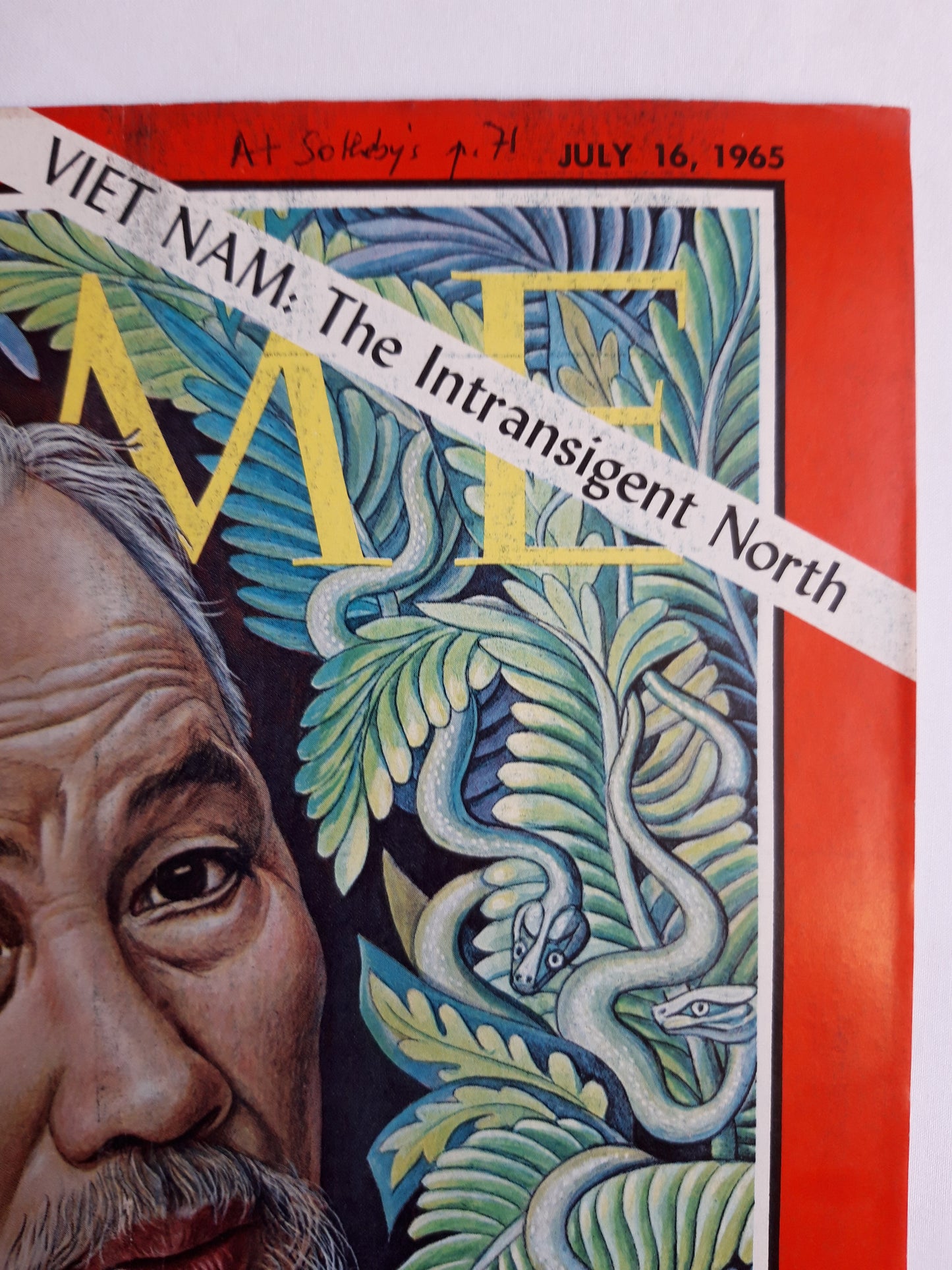 Time magazine Ho Chi Minh Viet Nam: The Intransigent North 16.07.1965 July Juli 1965