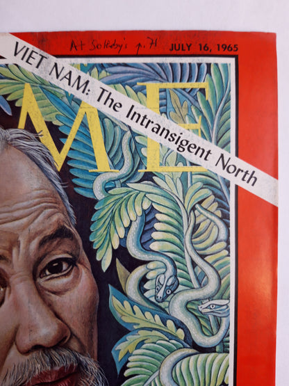 Time magazine Ho Chi Minh Viet Nam: The Intransigent North 16.07.1965 July Juli 1965