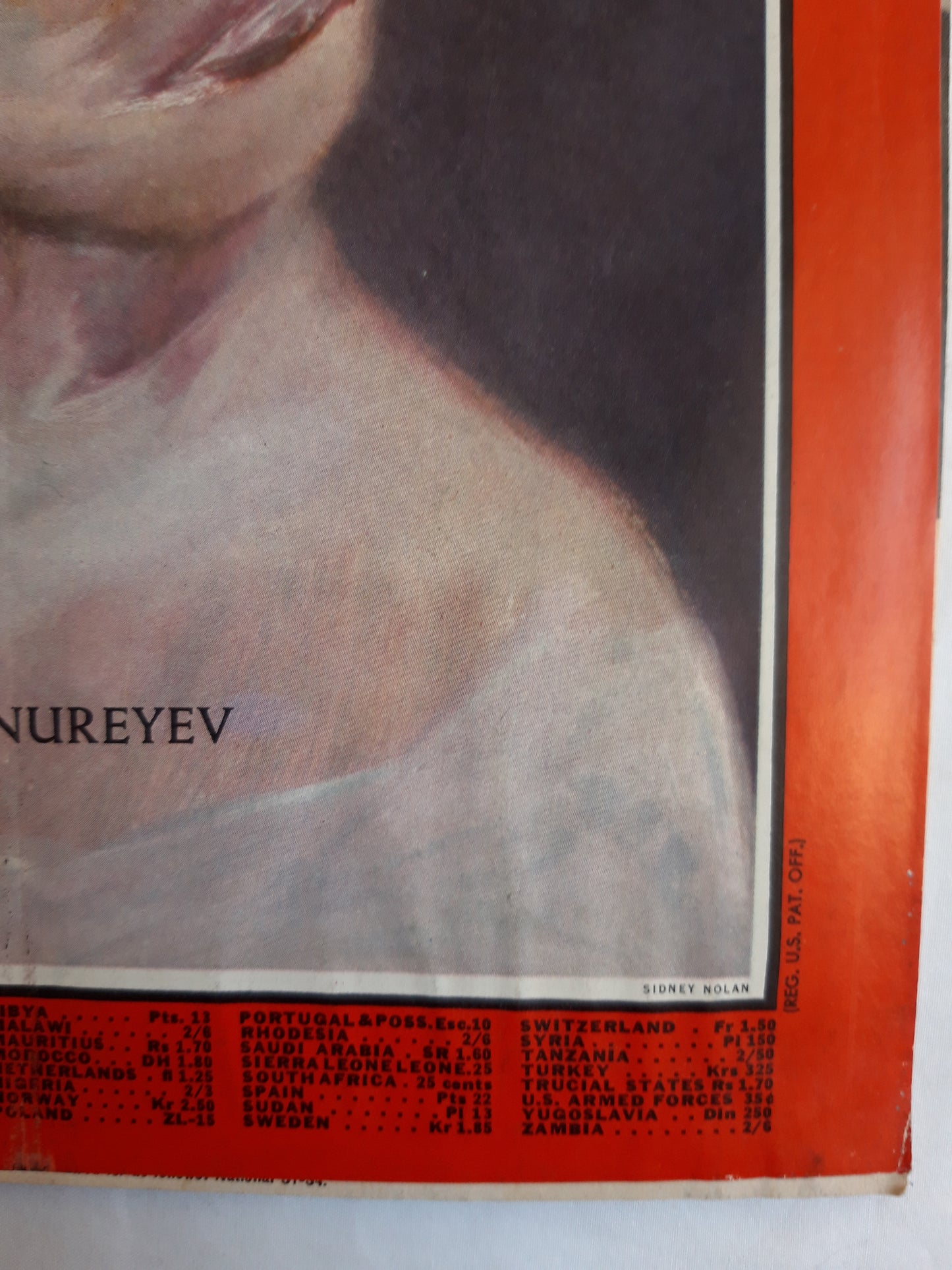 Time magazine Rudolf Nureyev 16.04.1965 April 1965
