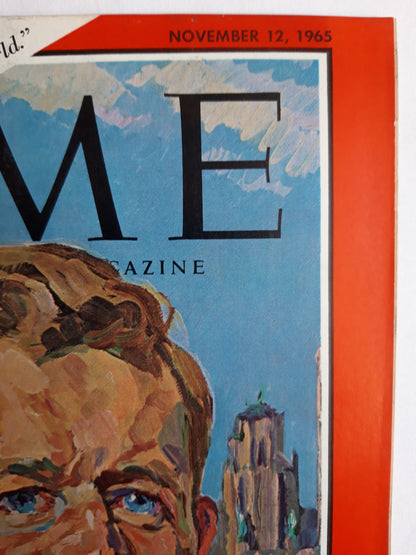 Time magazine Republican John Lindsay The new mayor of New York To make our great city once again the empire city of the world 12.11.1965 November 1965