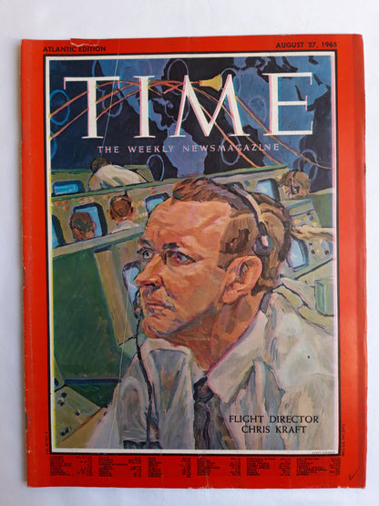Time magazine Flight Director Chris Kraft 27.08.1965 August 1965