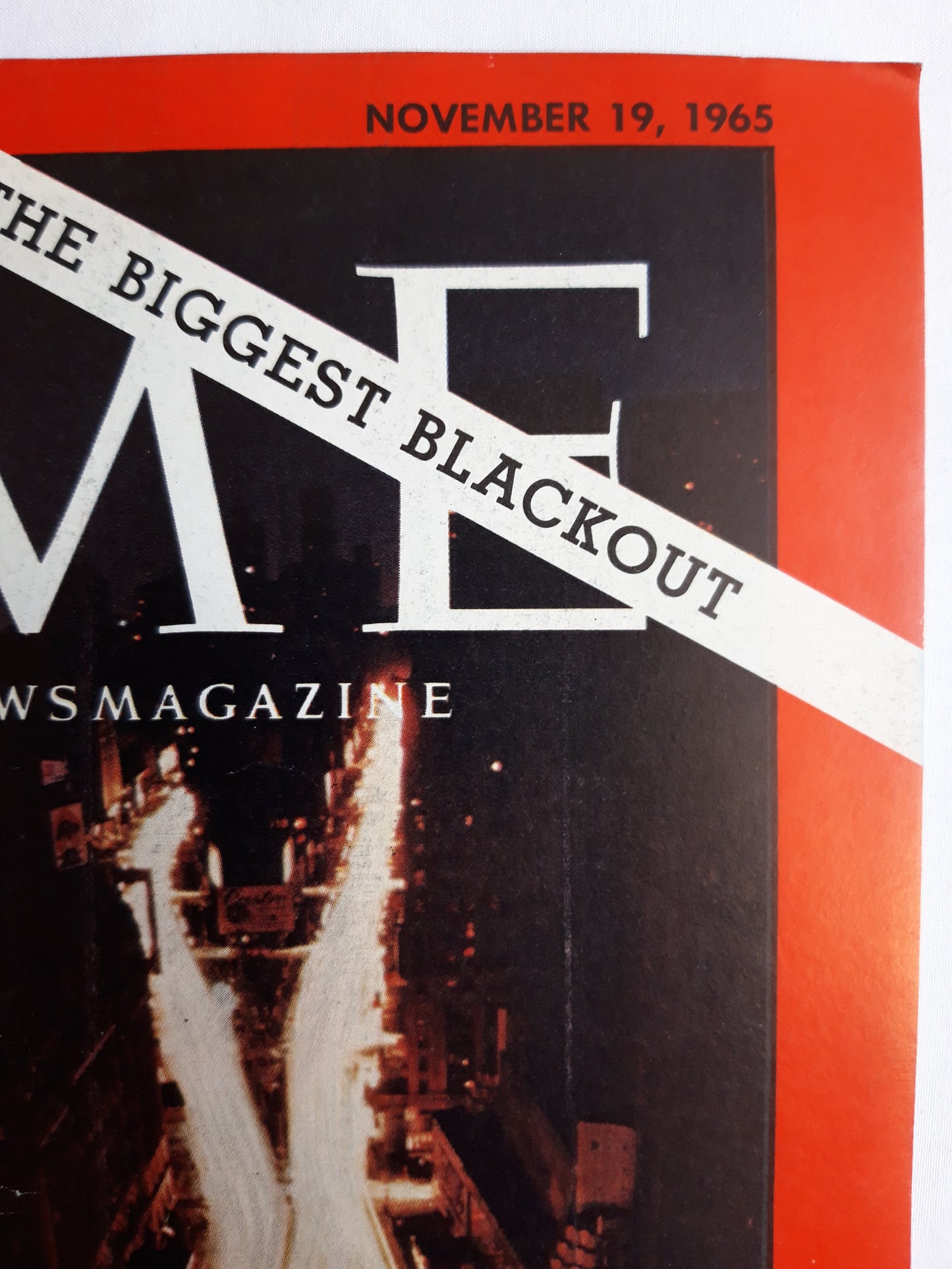 Time magazine The Biggest Blackout 19.11.1965 November 1965