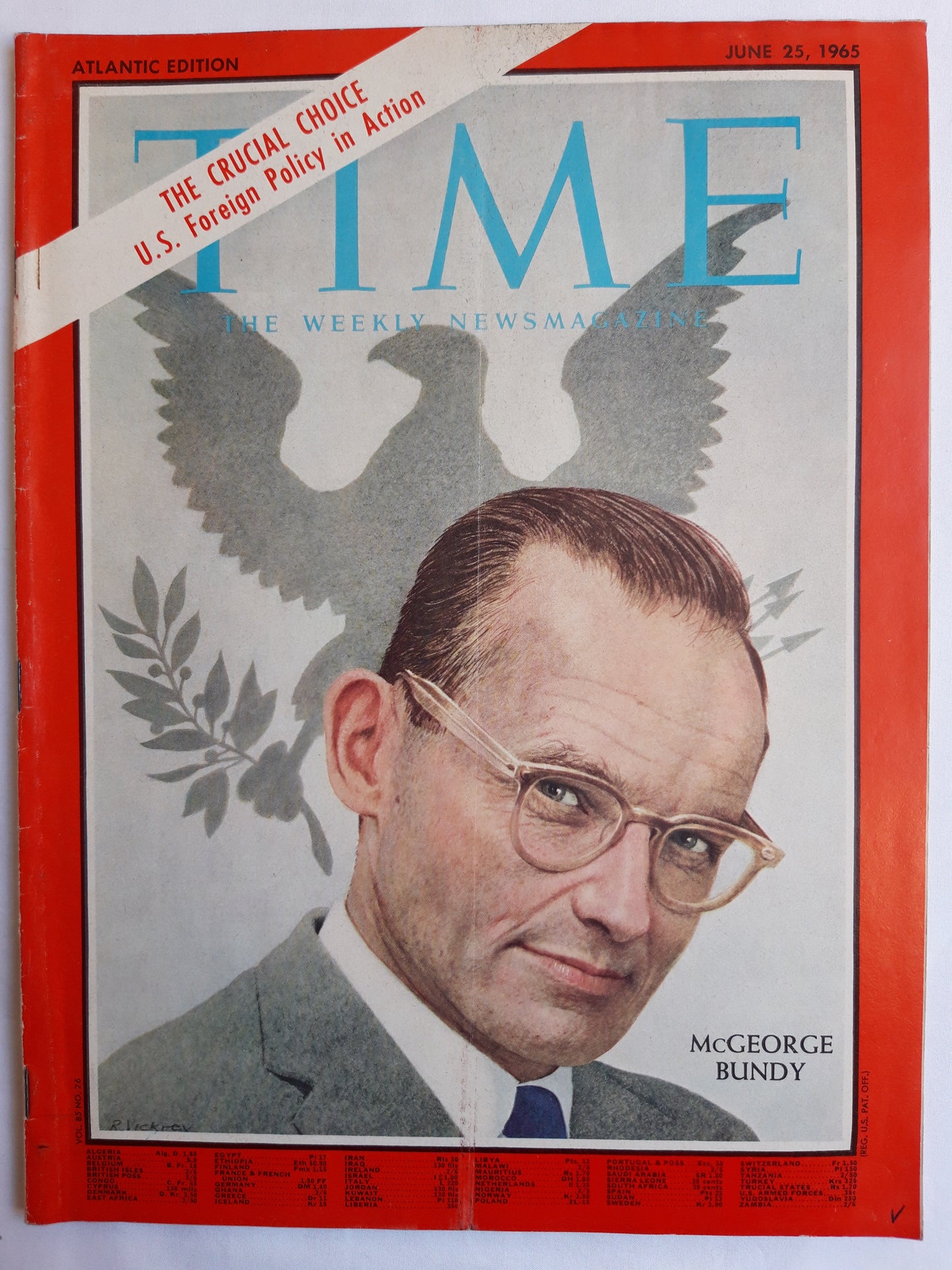 Time magazine MacGeorge Bundy The Crucial Choice U.S. Foreign Policy in Action 25.06.1965 Juni 1965