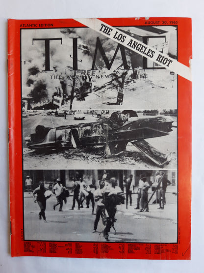 Time magazine The Los Angeles Riot 20.08.1965 August 1965