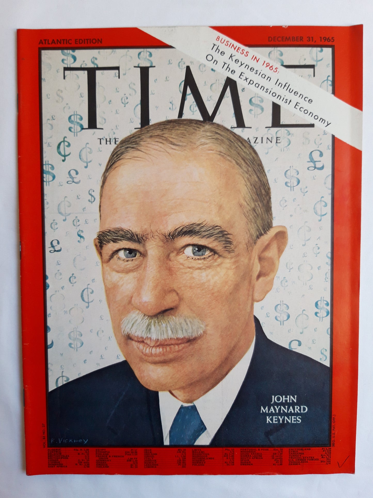Time magazine John Maynard Keynes Business in 1965: The Keynesian Influence On the Expansionist Economy 31.12.1965 December Dezemberr 1965