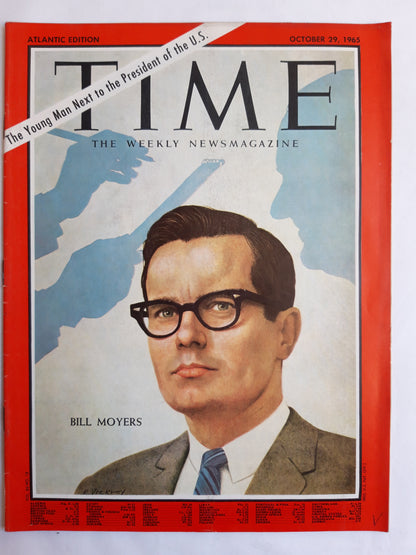 Time magazine Bill Moyers The Young Man Next to the President of the U.S. 29.10.1965 Oktober October 1965