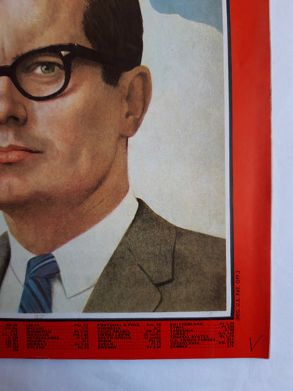 Time magazine Bill Moyers The Young Man Next to the President of the U.S. 29.10.1965 Oktober October 1965