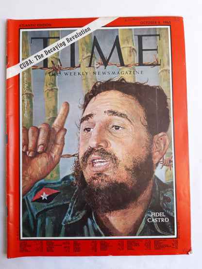 Time magazine Fidel Castro Cuba: The Decaying Revolution 08.10.1965 Oktober October 1965