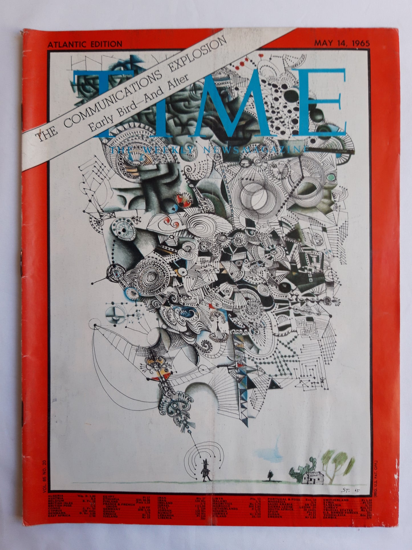 Time magazine The Communications Exposion Early Birt-And After 14.05.1965 May Mai 1965