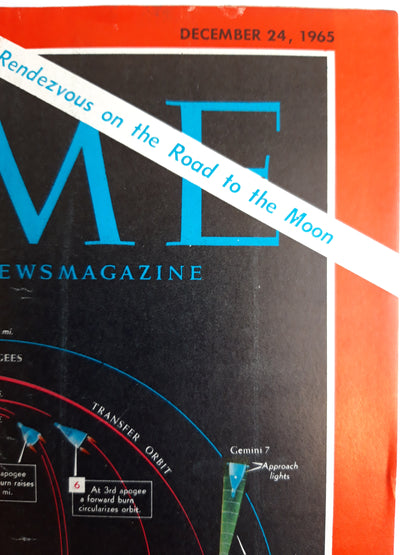 Time magazine Rendezvous on the Road to the Moon 24.12.1965 Dezember December 1965
