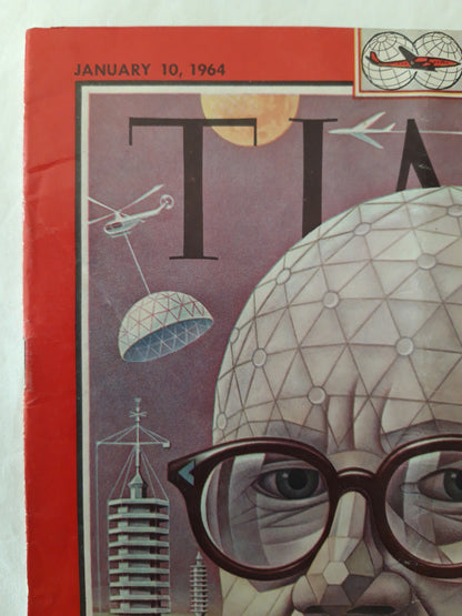 Time magazine R. Buckminster Fuller 10.01.1964 Januar January 1964