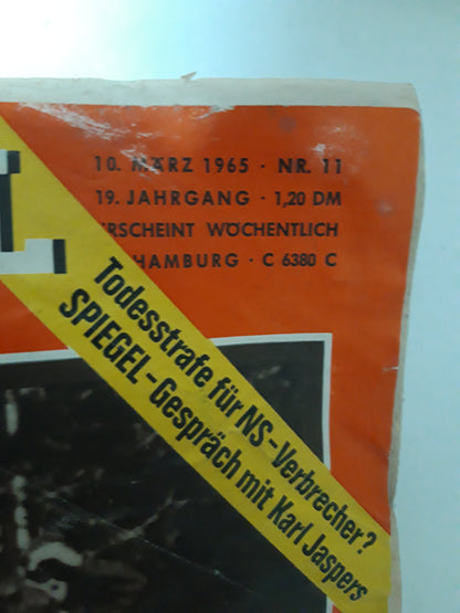 Der Spiegel Verjährung? Todesstrafe für NS-Verbrecher? Karl Jaspers Nr. 11 10.03.1965 März March 1965