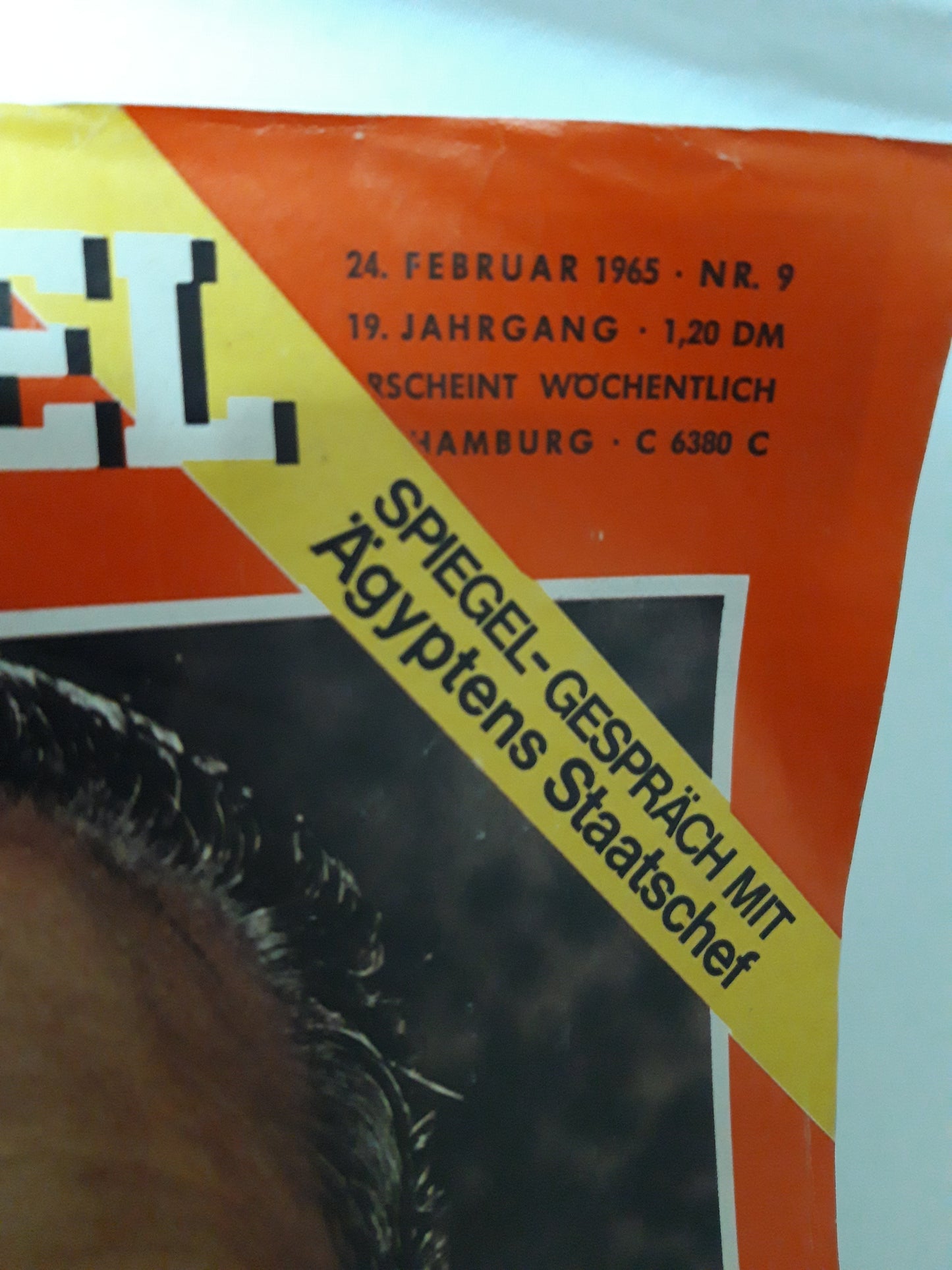 Der Spiegel Bonns Herausforderer Nasser Ägyptens Staatschef Nr. 9 24.02.1965 February 1965
