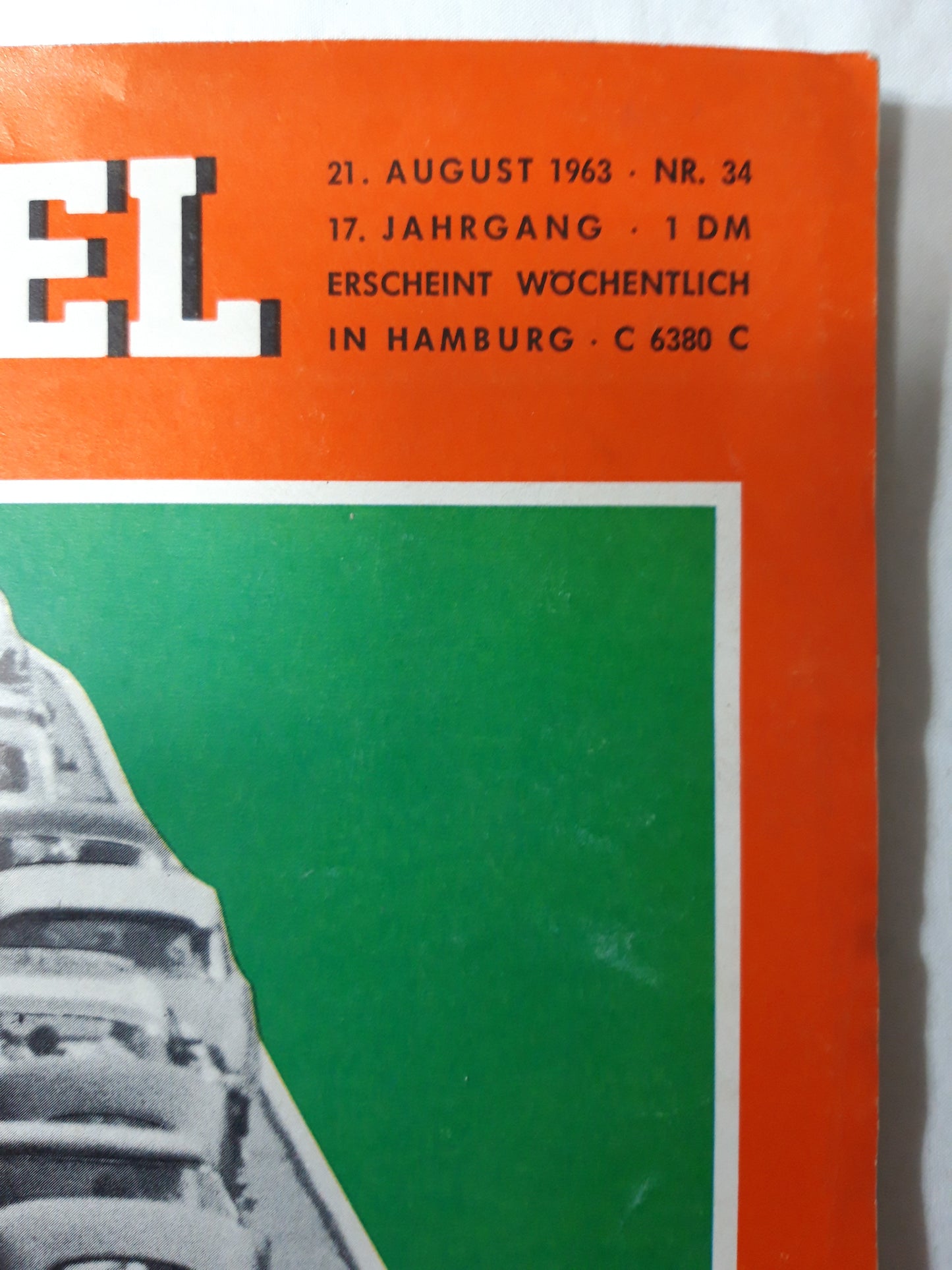 Der Spiegel Stau auf Deutschlands Autobahnen Spionage-Zentrum Washington Nr. 34 21.08.1963 August 1963