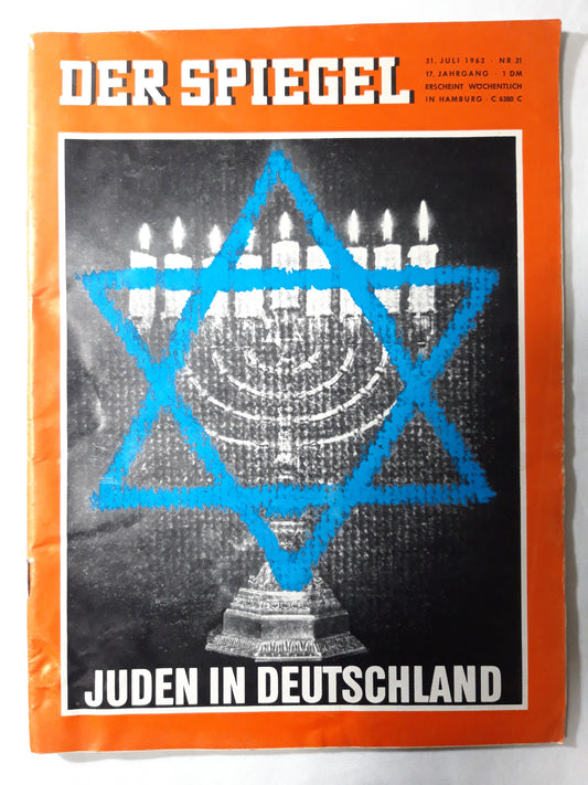 Der Spiegel Juden in Deutschland Nr. 31 31.07.1963 Juli July 1963