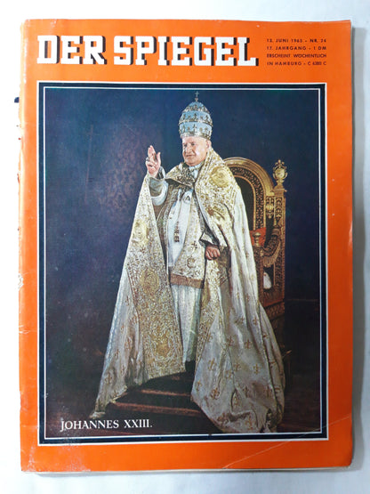 Der Spiegel Johannes XXIII Nr. 24 12.06.1963/