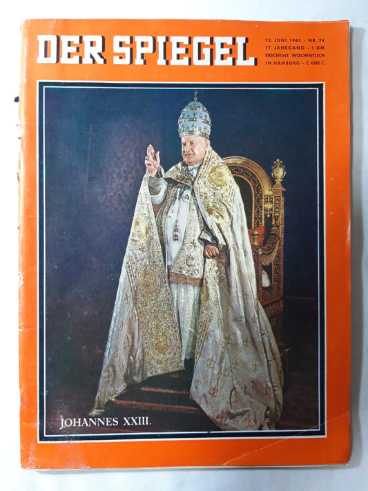 Der Spiegel Johannes XXIII Nr. 24 12.06.1963/