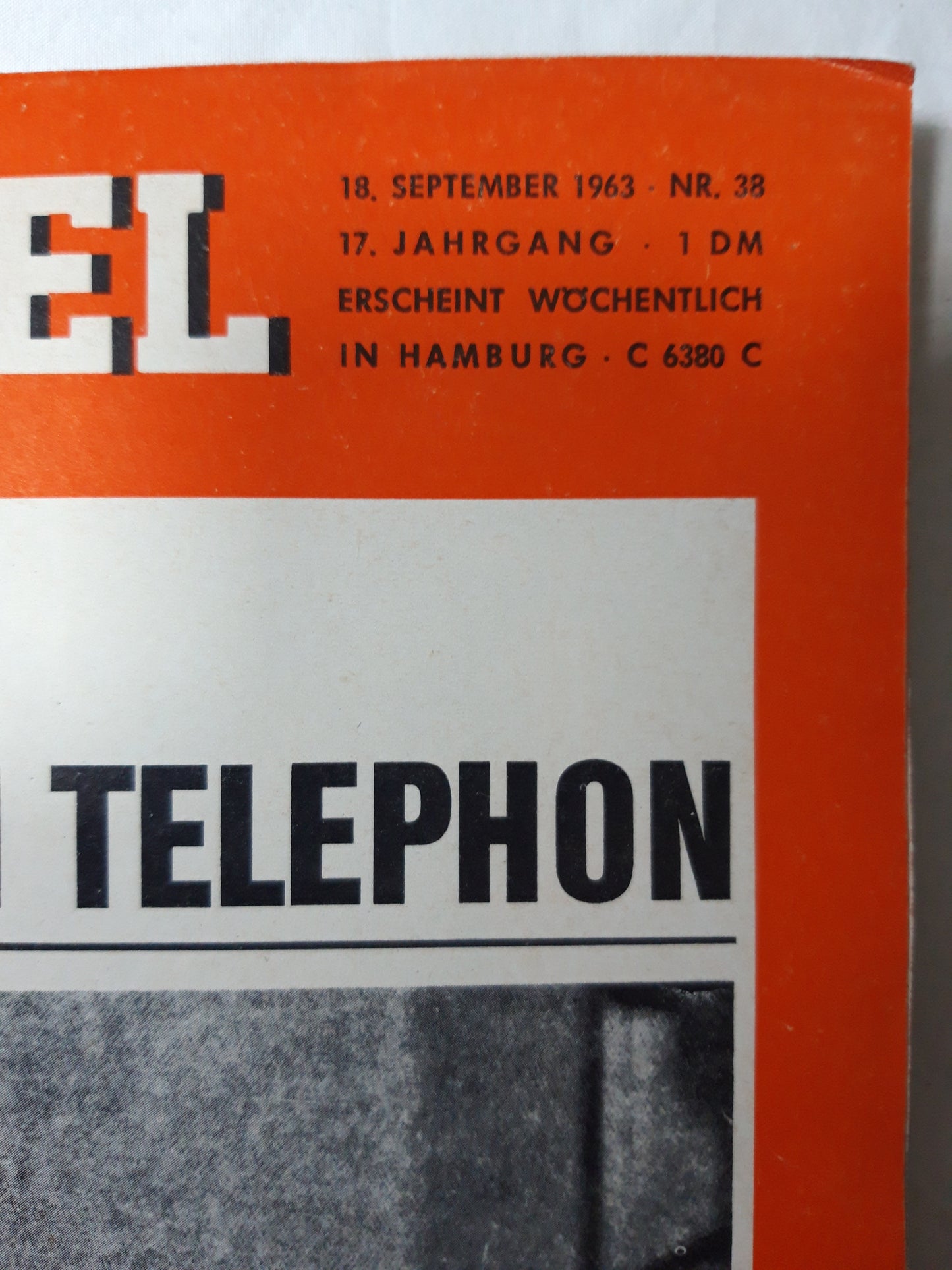 Der Spiegel Geheimdienst im Telefon Verfassungsschutz-Chef Hubert Schruebbers Nr. 38 18.09.1963