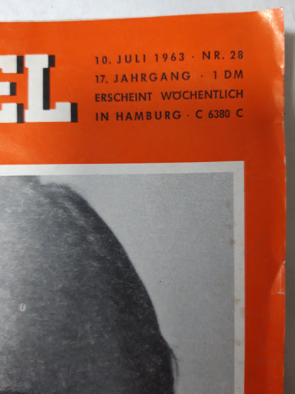 Der Spiegel Stahl Manager Sohl Nr. 28 10.07.1963 Juli July 1963