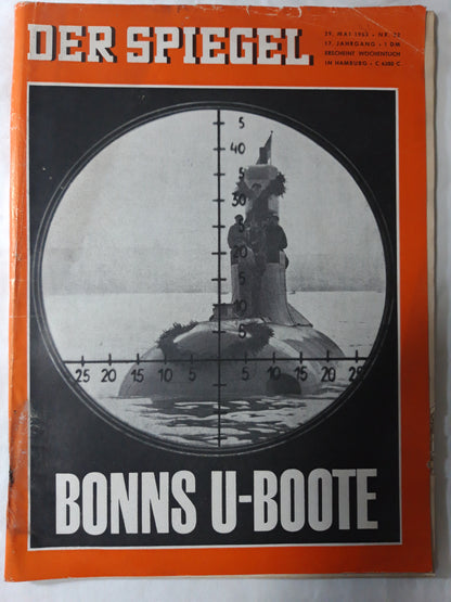 Der Spiegel Bonns U-Boote Nr. 22 29.05.1963 Mai May 1963