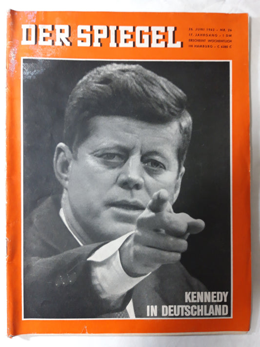 Der Spiegel Kennedy in Deutschland Nr. 26 26.06.1963 Juni Juny 1958