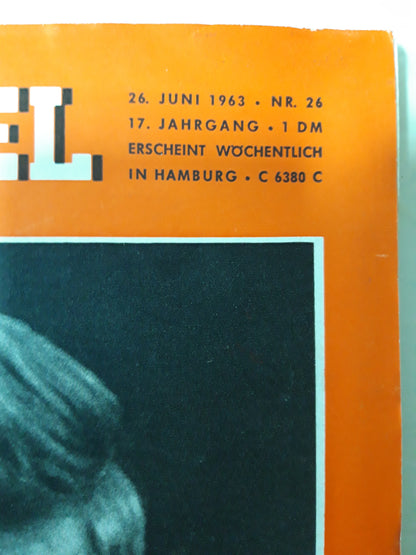 Der Spiegel Kennedy in Deutschland Nr. 26 26.06.1963 Juni Juny 1958