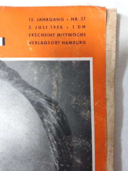 Der Spiegel Irrlicht im Untergrund Abgedankter Kampfgruppen-Chef Tillich (Geheimdienste) Nr. 27 02.07.1958 July Juli 1958