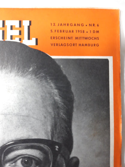 Der Spiegel Hat der Christ ein Bombenamt? Oppositionsredner Heinemann 05.02.1958 February 1958
