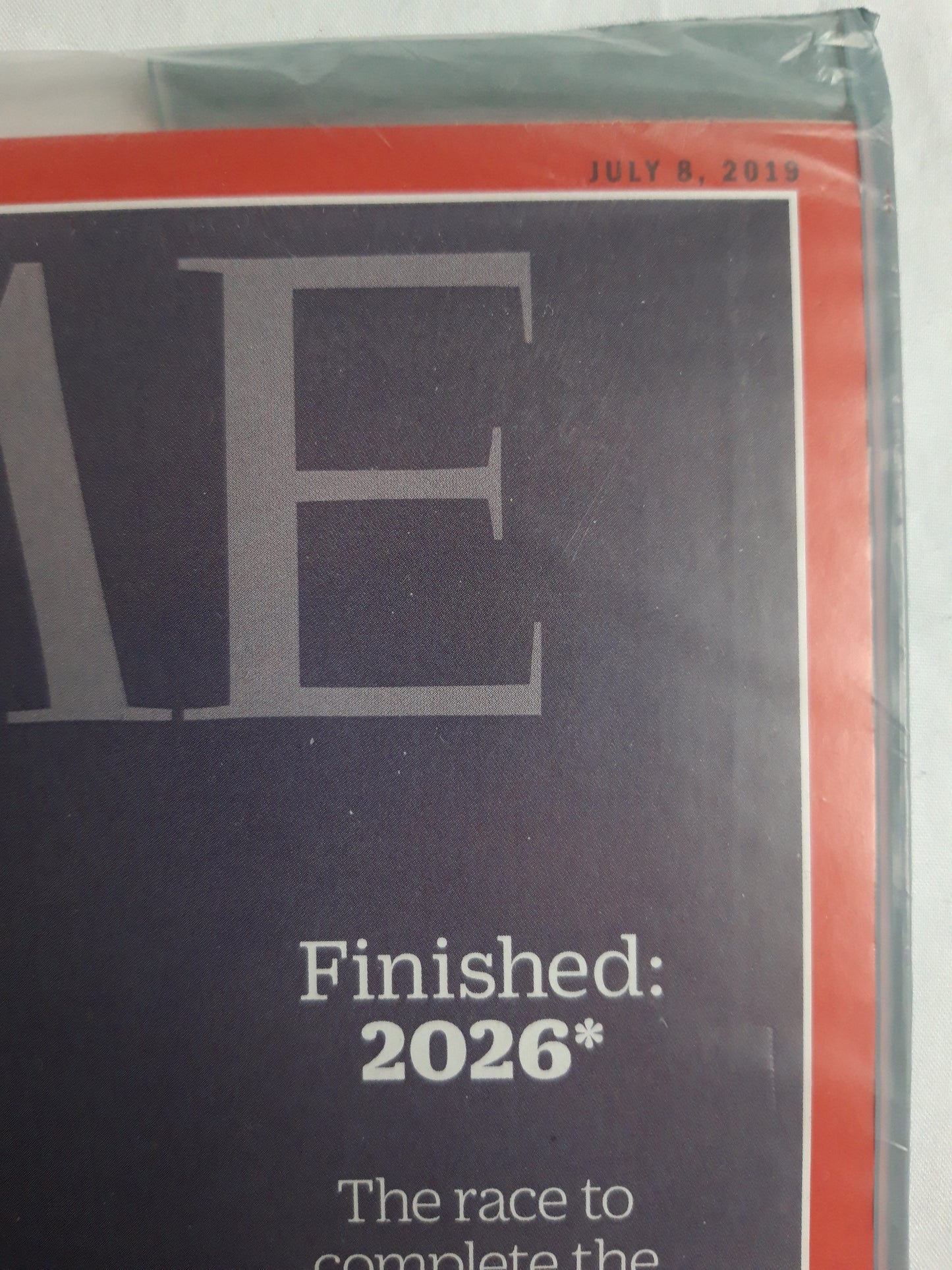 Time magazine Sagrada Familia Barcelona Spain original package OP OVP Originalverpackung 08.07.2019 Juli July 2019
