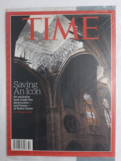 Time magazine Saving An Icon Notre Dame de Paris original package OP OVP Originalverpackung 05.08.2019 August 2019