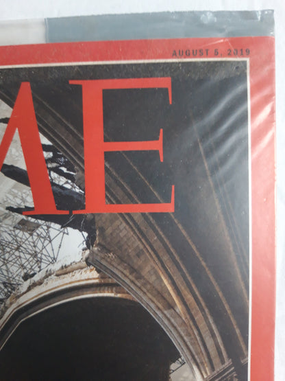 Time magazine Saving An Icon Notre Dame de Paris original package OP OVP Originalverpackung 05.08.2019 August 2019