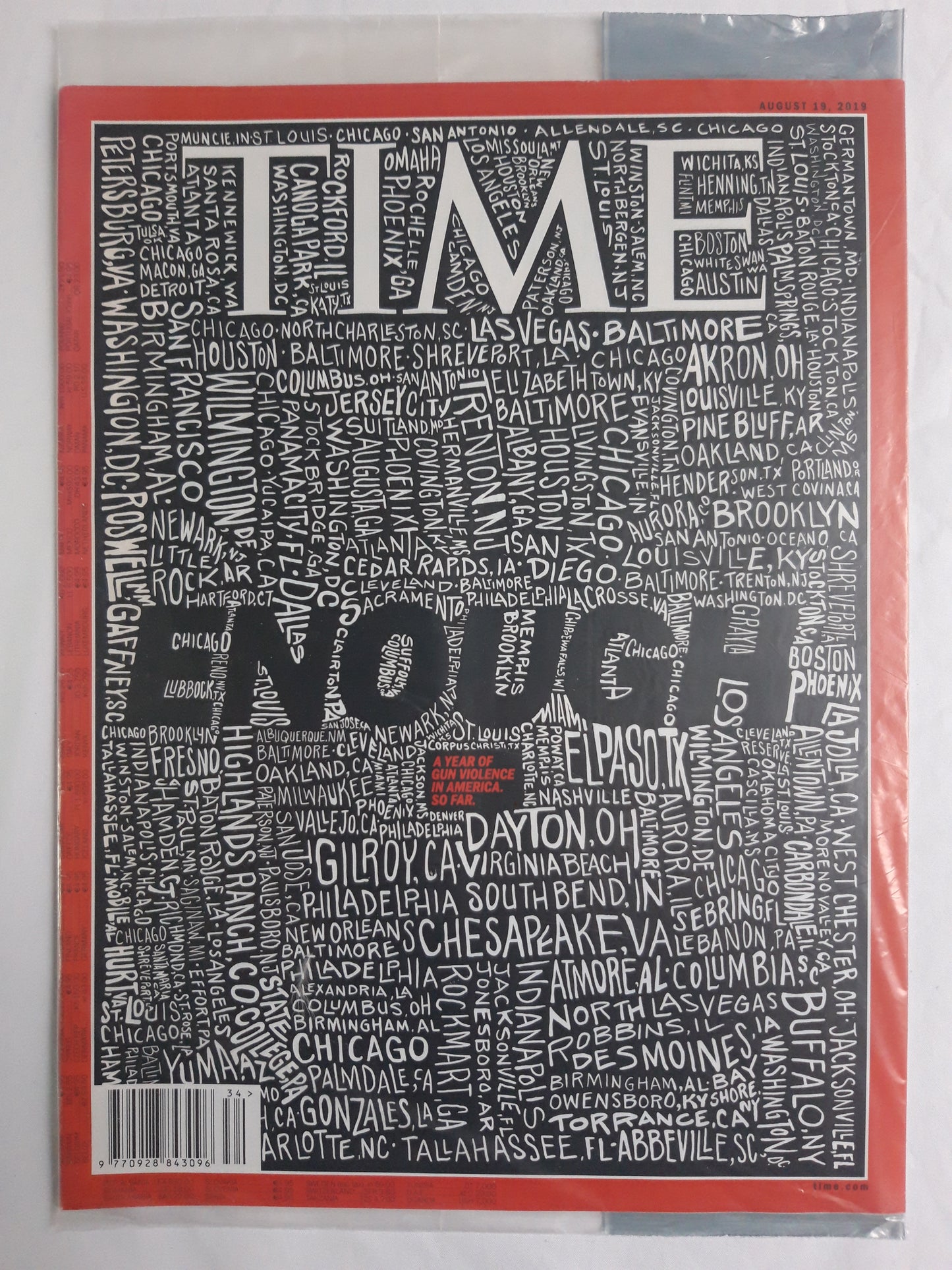 Time magazine Enough original package OP OVP Originalverpackung 19.08.2019 August 2019