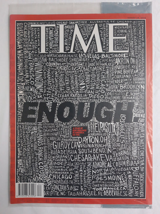 Time magazine Enough original package OP OVP Originalverpackung 19.08.2019 August 2019