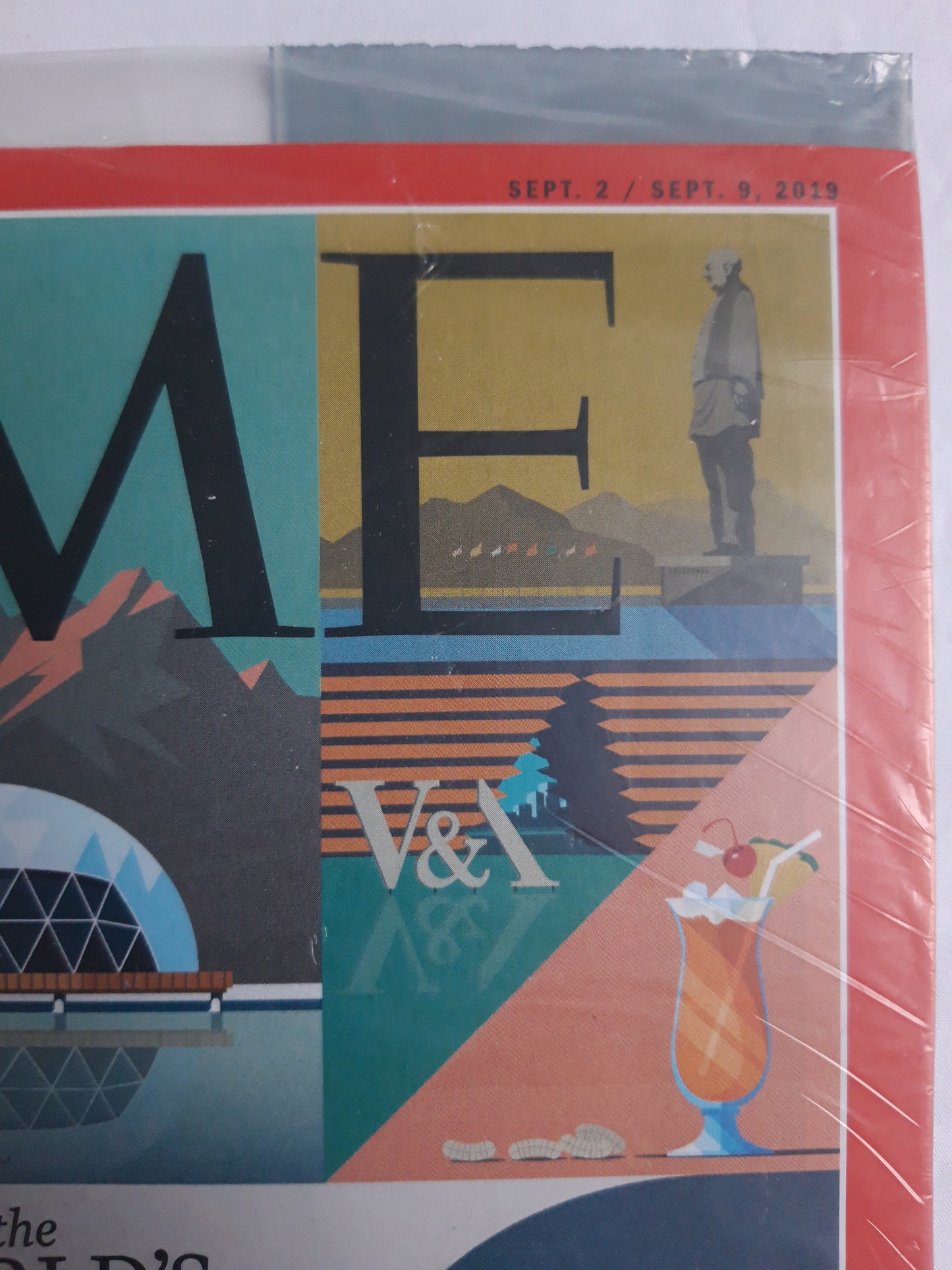 Time magazine the world`s 100 greatest places of 2019 original package OP OVP Originalverpackung 02./09.09.2019 September 2019