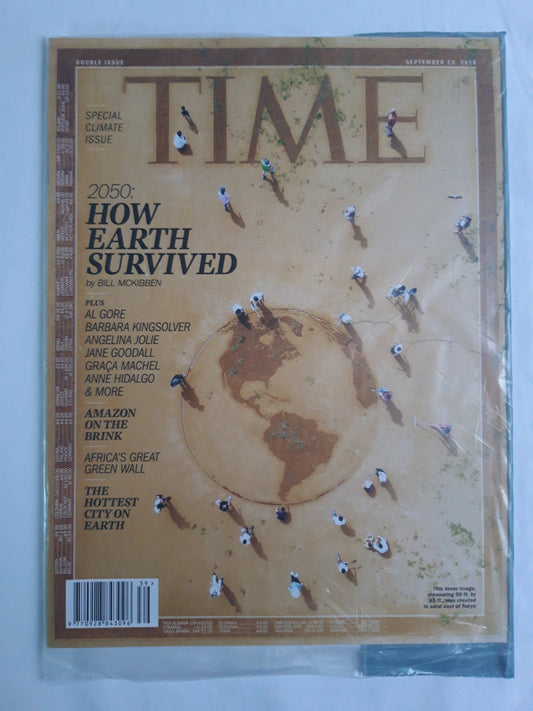 Time magazine 2050 How Earth survived Angelina Jolie Jane Goodall Amazon original package OP OVP Originalverpackung 23.09.2019 September 2019
