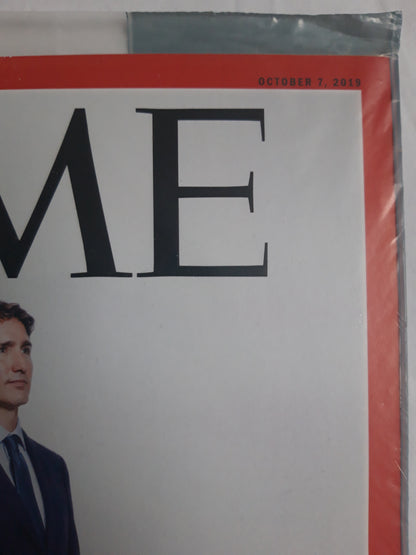 Time magazine The Reckoning Justin Trudeau original package OP OVP Originalverpackung 07.10.2019 Oktober October 2019