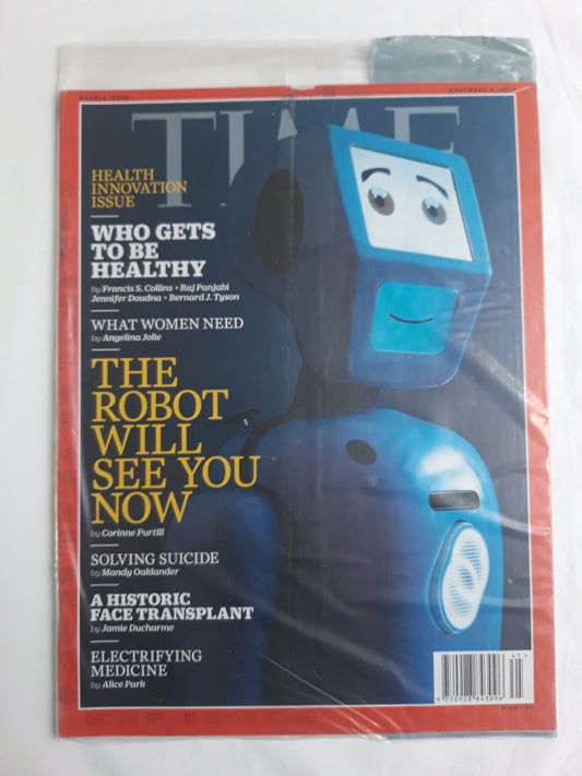 Time magazine Health Innovation Issue What women need The Robot will see you now original package OP OVP Originalverpackung 04.11.2019 November 2019