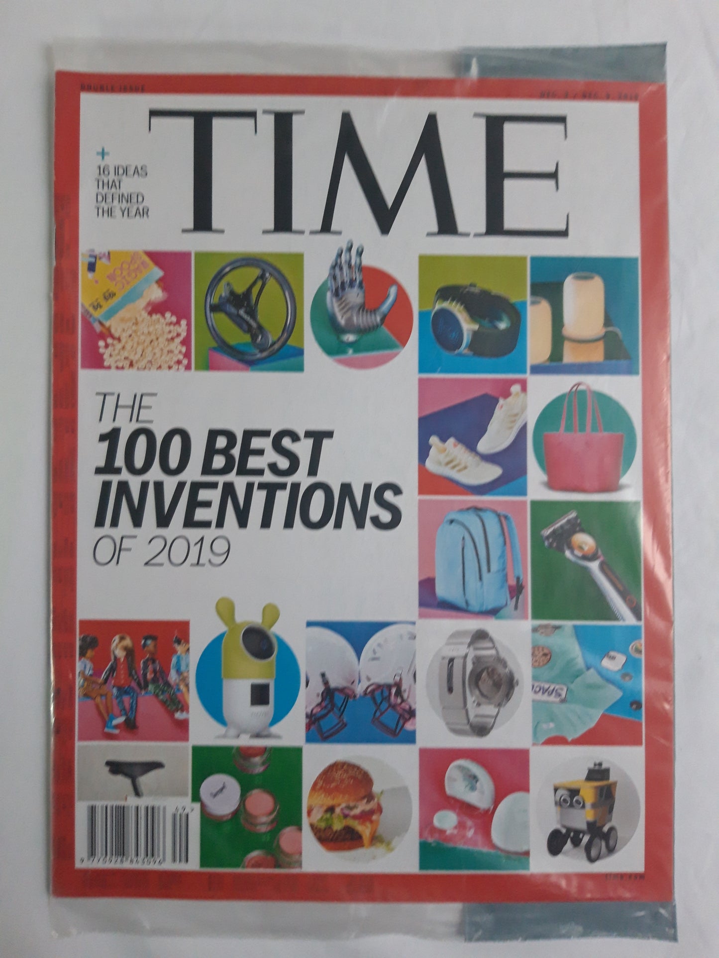 Time magazine The 100 best inventions of 2019 original package OP OVP Originalverpackung 02./02.12.2019 Dezember December 2019