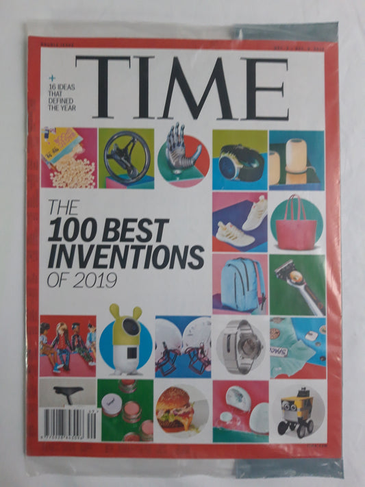 Time magazine The 100 best inventions of 2019 original package OP OVP Originalverpackung 02./02.12.2019 Dezember December 2019
