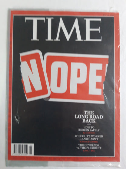Time magazine Nope The Long Road back original package OP OVP Originalverpackung 11.05.2020 Mai May 2020
