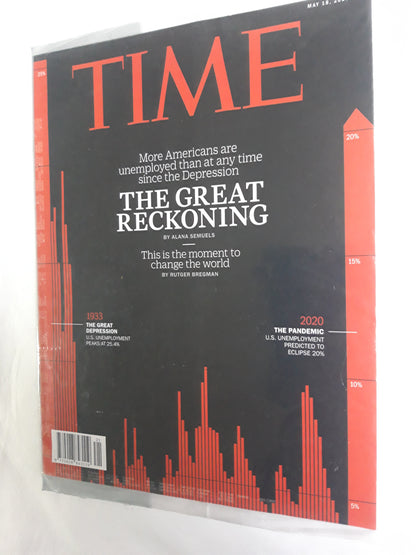 Time magazine The Great Reckoning The Moment to change the world original package OP OVP Originalverpackung 18.05.2020 Mai May 2020