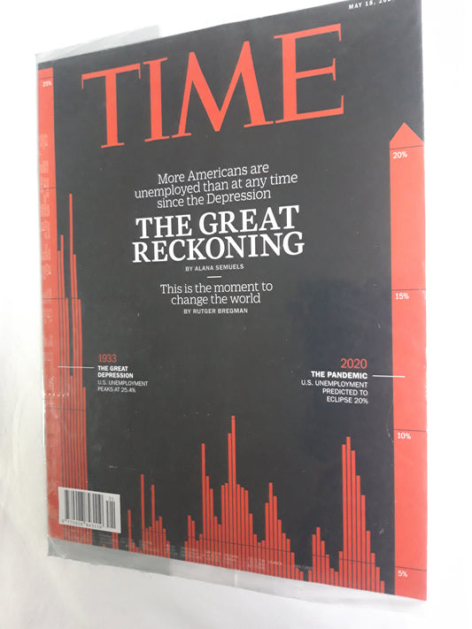 Time magazine The Great Reckoning The Moment to change the world original package OP OVP Originalverpackung 18.05.2020 Mai May 2020